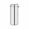 Кош за боклук Brabantia Touch Bin New 650010, 30 л, Безшумно и плавно затваряне, Брилянтен инокс