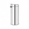 Κάδος Brabantia Touch Bin New 650010, 30 l, Αθόρυβο και ομαλό κλείσιμο, Λαμπερό όνυχα
