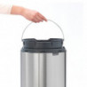 Кош за боклук Brabantia Touch Bin New 650010, 30 л, Безшумно и плавно затваряне, Брилянтен инокс