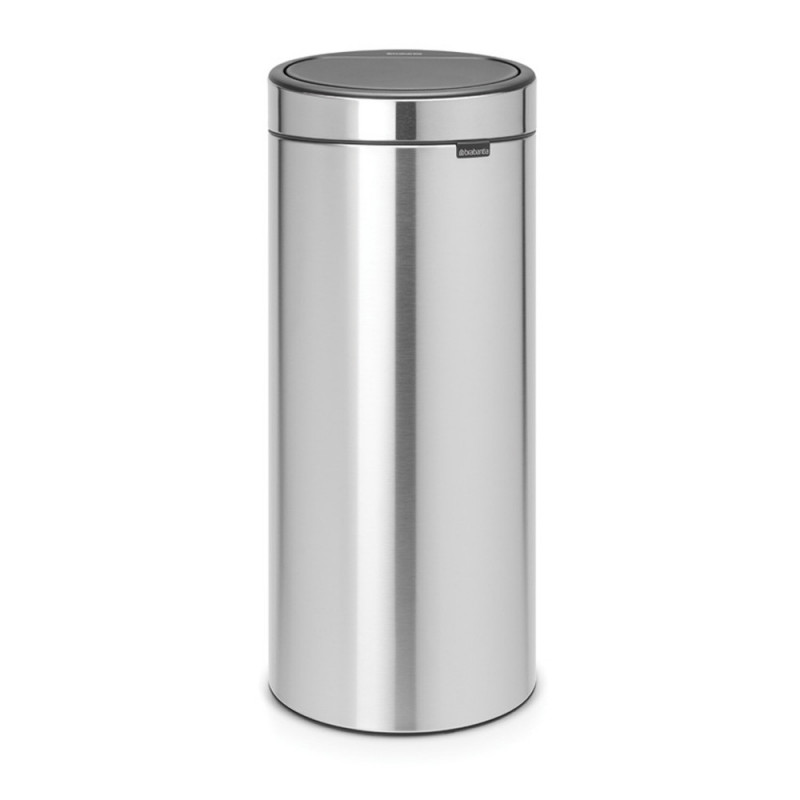 Cos de gunoi Brabantia Touch Bin New 650011, 30 L, Inchidere silentioasa si lina, Inox mat