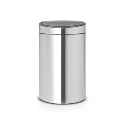 Кош за боклук Brabantia Touch Bin New Recycle 650527, 23+10 л, Безшумно и плавно затваряне, Плосък гръб, Устойчив на пръстови отпечатъци, Инокс/Мат