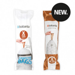 Brabantia szemeteszsák méret X (NewIcon/Bo), 10-12L, 20 db, fehér