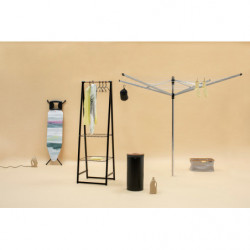 Кош за пране Brabantia 35L, Matt Black, корков капак