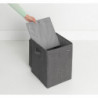 Cutie de rufe stivuibilа Brabantia 1000828, 35 L, Deschidere frontala, Capac lat, Pliabil, Negru