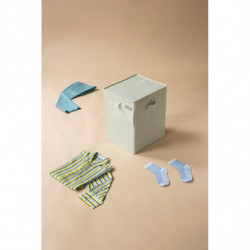 Brabantia Stackable Laundry Bin 1000829, 35 L, Front-loading, Wide Lid, Foldable, Green