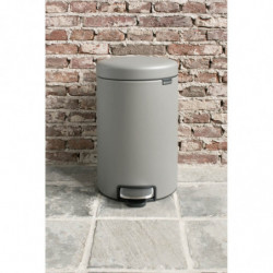 Кош за смет с педал Brabantia NewIcon 12L, Mineral Concrete Grey