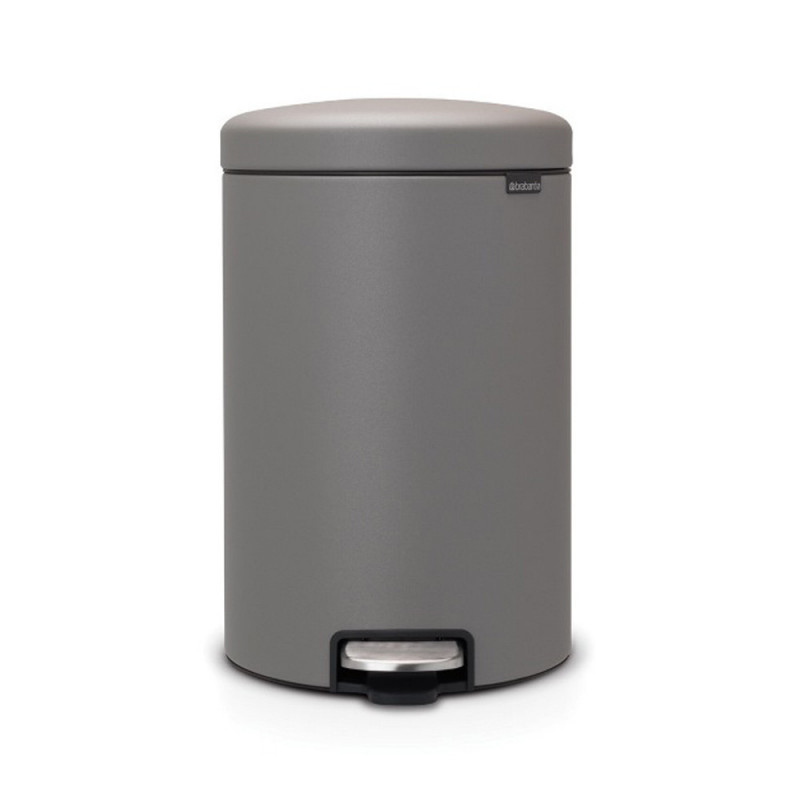 Кош за смет с педал Brabantia NewIcon 20L, Mineral Concrete Grey