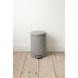 Кош за смет с педал Brabantia NewIcon 20L, Mineral Concrete Grey