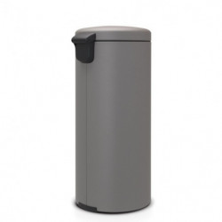 Brabantia NewIcon 1001092 Pedal Bin, 30 L, Soft-Close, Non-Slip Base, Satin Finish, Gray