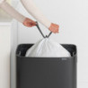Cos de gunoi Brabantia Bo Touch 1001274, 60 L, Deschidere lina, silentioasa si larga, Rezistent la amprente, Negru mat