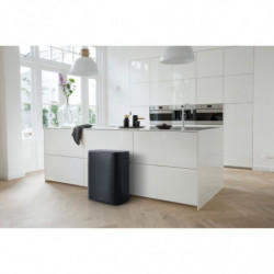 Brabantia Bo Touch 1001274 szemetes, 60 l, sima és csendes nyitás, nagy nyílás, ujjlenyomatmentes, fekete/matt