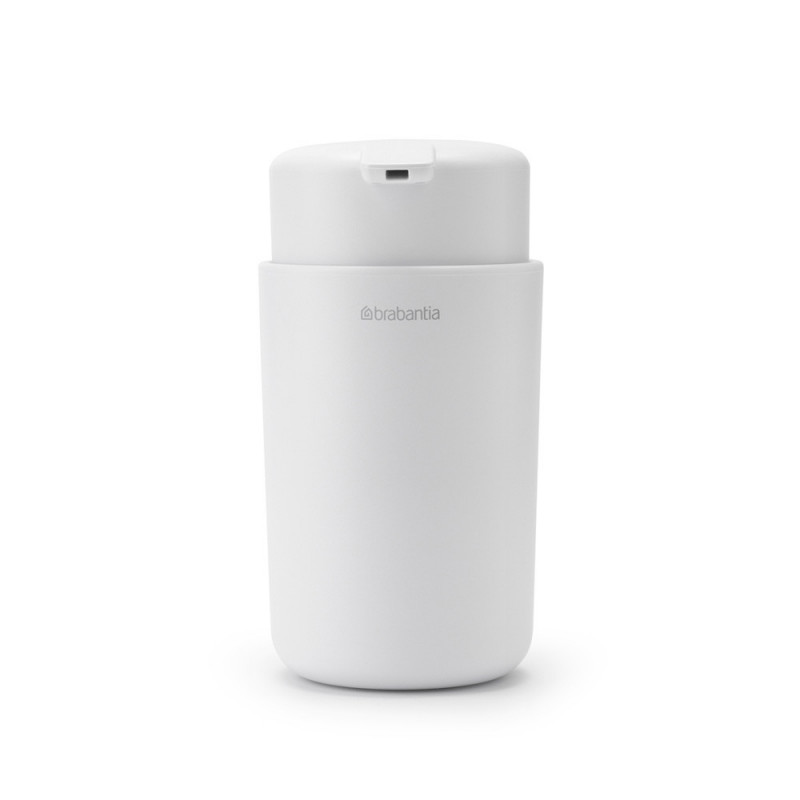 Dozator sapun lichid Brabantia ReNew 1003134, 250 ml, Baza antiderapanta, Fara picurare, Alb