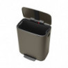 Brabantia Bo Pedal Trash Can 1003184, 60 L, Soft-Close, Non-Slip Base, Gray