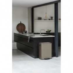 Кош за боклук Brabantia Bo Pedal 1003184, 60 л, Леко затваряне, Противоплъзгаща основа, Сив