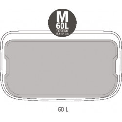 Coș Brabantia Bo Pedal 1003184, 60 L, închidere ușoară, bază antiderapantă, gri