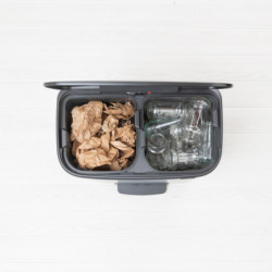 Кош за смет Brabantia Bo Pedal 2x30L, Matt Black