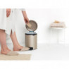 Κάδος με πεντάλ Brabantia NewIcon 1003198, 5 L, Ομαλό κλείσιμο, Αντιολισθητική βάση, Μεταλλικό χρυσό