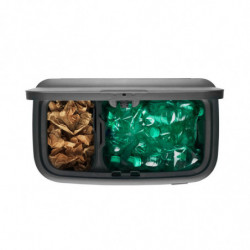 Кош за боклук Brabantia Bo Touch 1003214, 11+23 л, Плавно и безшумно отваряне, Голям отвор, Златен металик