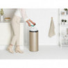 Кош за боклук Brabantia Touch Bin New 1003221, 30 л, Безшумно и плавно затваряне, Златен металик