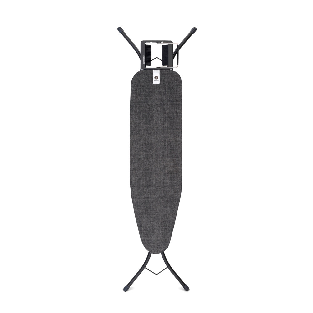 Masa de calcat Brabantia A 1003324, 110x30 cm, 7 pozitii de reglare, Suport fier de calcat, Negru