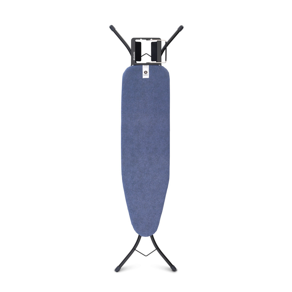 Masa de calcat Brabantia A 1003325, 110x30 cm, 7 pozitii de reglare, Suport fier de calcat, Albastru