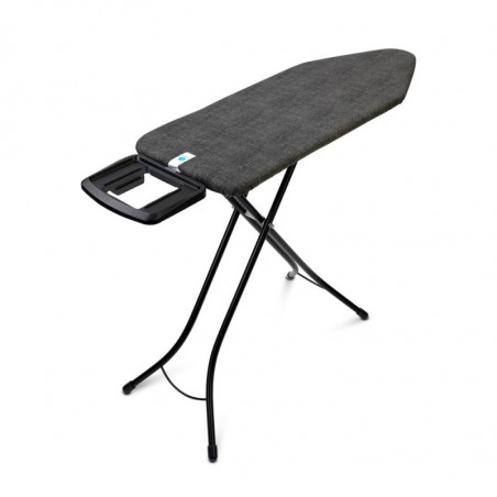 Brabantia C 1003361 Ironing Board, 124x45 cm, 7-position height adjustment, Large iron rest, Black