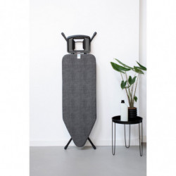 Маса за гладене Brabantia C 124x45cm с масивна поставка за ютия, Denim Black