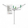 Uscator de rufe pentru exterior Brabantia TopSpinner 1003461, 50 m, Suport metalic, Rezistent la coroziune, Inox