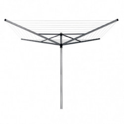Uscator de rufe pentru exterior Brabantia TopSpinner 1003461, 50 m, Suport metalic, Rezistent la coroziune, Inox