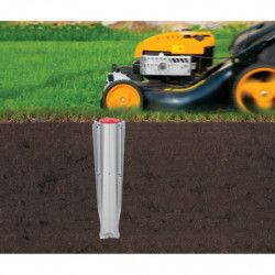 Uscator de rufe pentru exterior Brabantia TopSpinner 1003461, 50 m, Suport metalic, Rezistent la coroziune, Inox