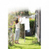 Uscator de rufe pentru exterior Brabantia TopSpinner 1003461, 50 m, Suport metalic, Rezistent la coroziune, Inox