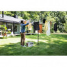 Uscator de rufe pentru exterior Brabantia Lift-O-Matic 1003464, 50 m, Inaltime reglabila, Baza betonare, Rezistent la coroziune, Negru