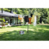 Uscator de rufe pentru exterior Brabantia Lift-O-Matic 1003464, 50 m, Inaltime reglabila, Baza betonare, Rezistent la coroziune, Negru