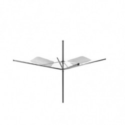 Brabantia Lift-O-Matic outdoor space 1003467, 50 m, Ρυθμιζόμενο ύψος, Μεταλλική ακίδα εκσκαφής, Θήκη, Τσάντα με κλιπς, Ανθεκτικό στη διάβρωση, Μαύρο