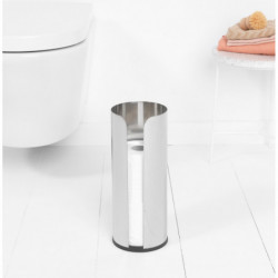 Brabantia ReNew 1003473 Spare Toilet Paper Holder, Triple, Corrosion-Resistant, Stainless Steel