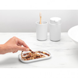 Σετ αξεσουάρ μπάνιου Brabantia ReNew 1003492, 3 τεμάχια, 250 ml, ανθεκτικό στη διάβρωση, Λευκό