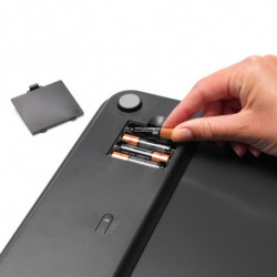 Ζυγαριά Brabantia ReNew 1003495, Έως 180 kg, Με μπαταρίες, Αυτόματη απενεργοποίηση, Σκούρο γκρι