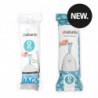 Brabantia PerfectFit FlatBack+/Bo 1004144 Trash Bags, Size O, 30 L, 20 Count, White