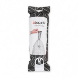 Saci de gunoi Brabantia PerfectFit Bo 1004145, mărimea M, 60 l, 10 buc, alb