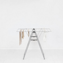 Brabantia Hangon 1004163 Clothes Dryer, 15 m, 4 hangers, Adjustable, Child Lock, Stainless Steel