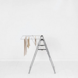 Brabantia Hangon 1004163 Clothes Dryer, 15 m, 4 hangers, Adjustable, Child Lock, Stainless Steel