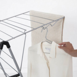 Brabantia Hangon 1004163 Clothes Dryer, 15 m, 4 hangers, Adjustable, Child Lock, Stainless Steel