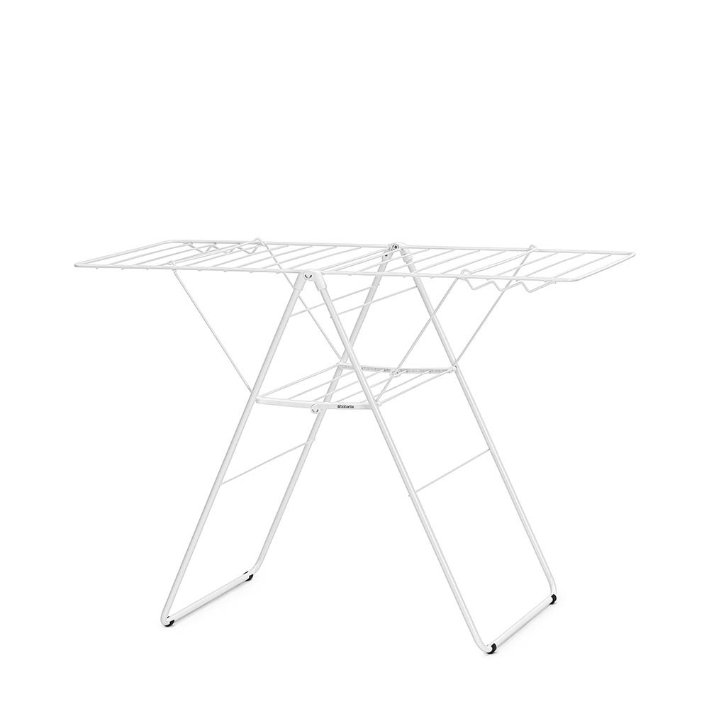 Сушилник за дрехи Brabantia Hangon 1004164, 20 м, 6 закачалки, Регулируем, Заключване за деца, Бял
