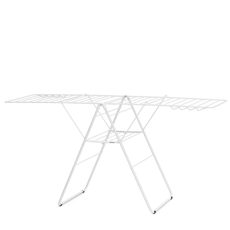 Brabantia Hangon 1004167 Clothes Dryer, 25 m, 8 Hangers, Adjustable, Child Lock, White