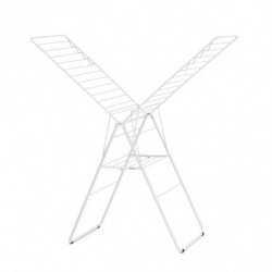 Uscator de rufe Brabantia Hangon 1004167, 25 m, 8 umerase, Reglabil, Blocare pentru copii, Alb