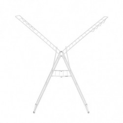 Brabantia Hangon 1004167 Clothes Dryer, 25 m, 8 Hangers, Adjustable, Child Lock, White