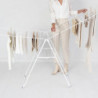 Brabantia Hangon 1004167 Clothes Dryer, 25 m, 8 Hangers, Adjustable, Child Lock, White