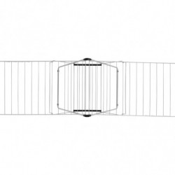 Brabantia Hangon 1004169 Clothes Dryer, 25 m, 8 hangers, Adjustable, Child Lock, Stainless Steel