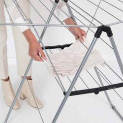 Brabantia Hangon 1004169 Clothes Dryer, 25 m, 8 hangers, Adjustable, Child Lock, Stainless Steel