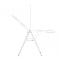 Brabantia Hangon 1004170 Clothes Dryer, 25 m, 8 Hangers, Child Lock, Extra Rod, White